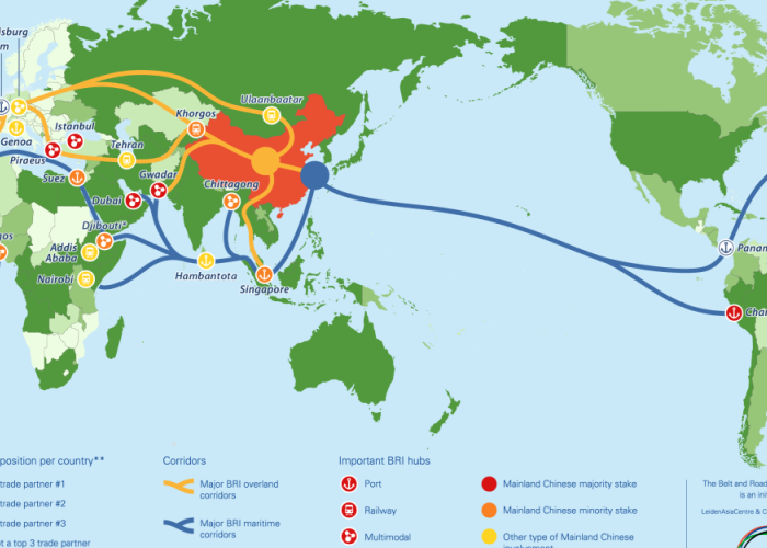 map belt and road