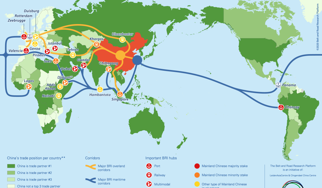 map belt and road