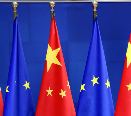 EU and Chinese flags